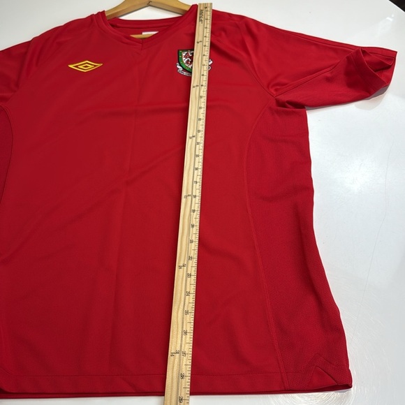 Wales 2010 - 2011 Home Jersey - Umbro Football Kit, Size Large - Picture 6 of 8